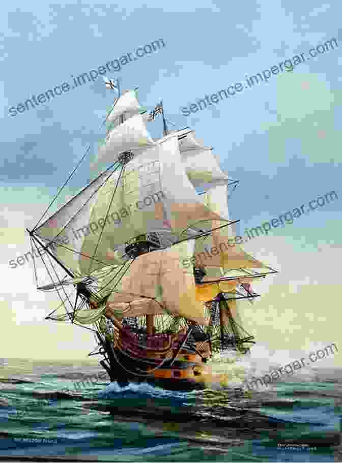 A Majestic Painting Of A Privateer Ship In Full Sail, Its Cannons Primed For Action. Pirates Of The Chesapeake Bay: From The Colonial Era To The Oyster Wars