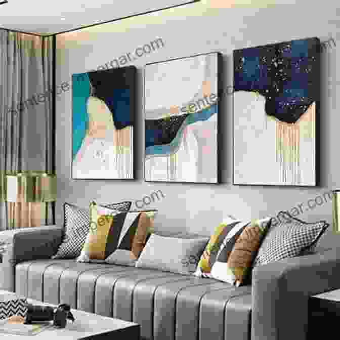 A Modern Living Room With A Large Abstract Painting On The Wall Living With Art Part 5