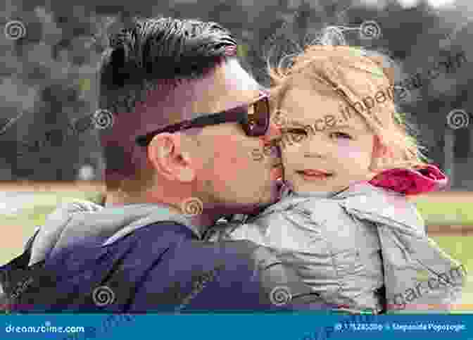 A Young Girl And Her Father Embrace, Their Eyes Closed In A Moment Of Tenderness And Connection. The Father Is In Uniform, And His Daughter Is Holding An American Flag. When Dad Comes Home