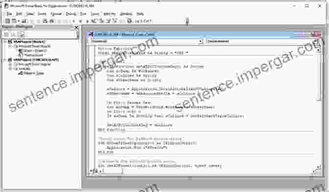 Image Of A VBA Code Editor With Basic VBA Code Learning VBA With Raspberry Pi