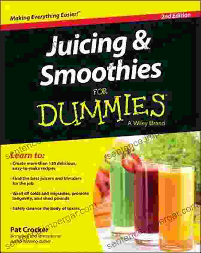 Juicing As Well As Shakes For Dummies Book Cover, Featuring A Vibrant Display Of Fresh Fruits And Vegetables On A Vibrant Background. Juicing As Well As Shakes For Dummies