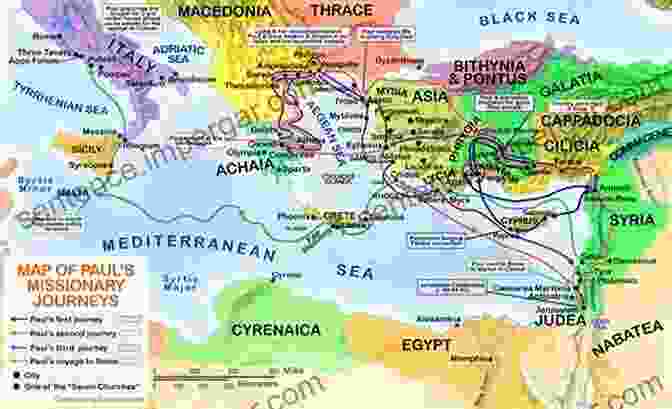 Map Of Paul's Missionary Journeys: His Relentless Travels To Spread The Gospel To The Gentiles Paul And Jesus: How The Apostle Transformed Christianity