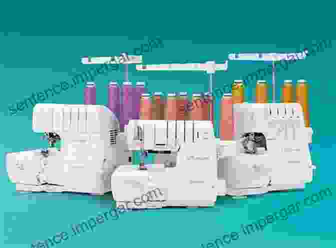 Serger With Thread Guide Pole Attached, Showing Precise Thread Feeding Choosing And Using An Overlocker: The Sewing Directory: Serger Thread Guide Pole