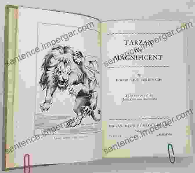 Tarzan The Magnificent Book Cover Tarzan The Magnificent