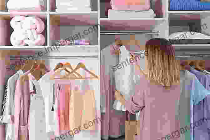 Woman Organizing Clothes In Wardrobe Beauty At Office2